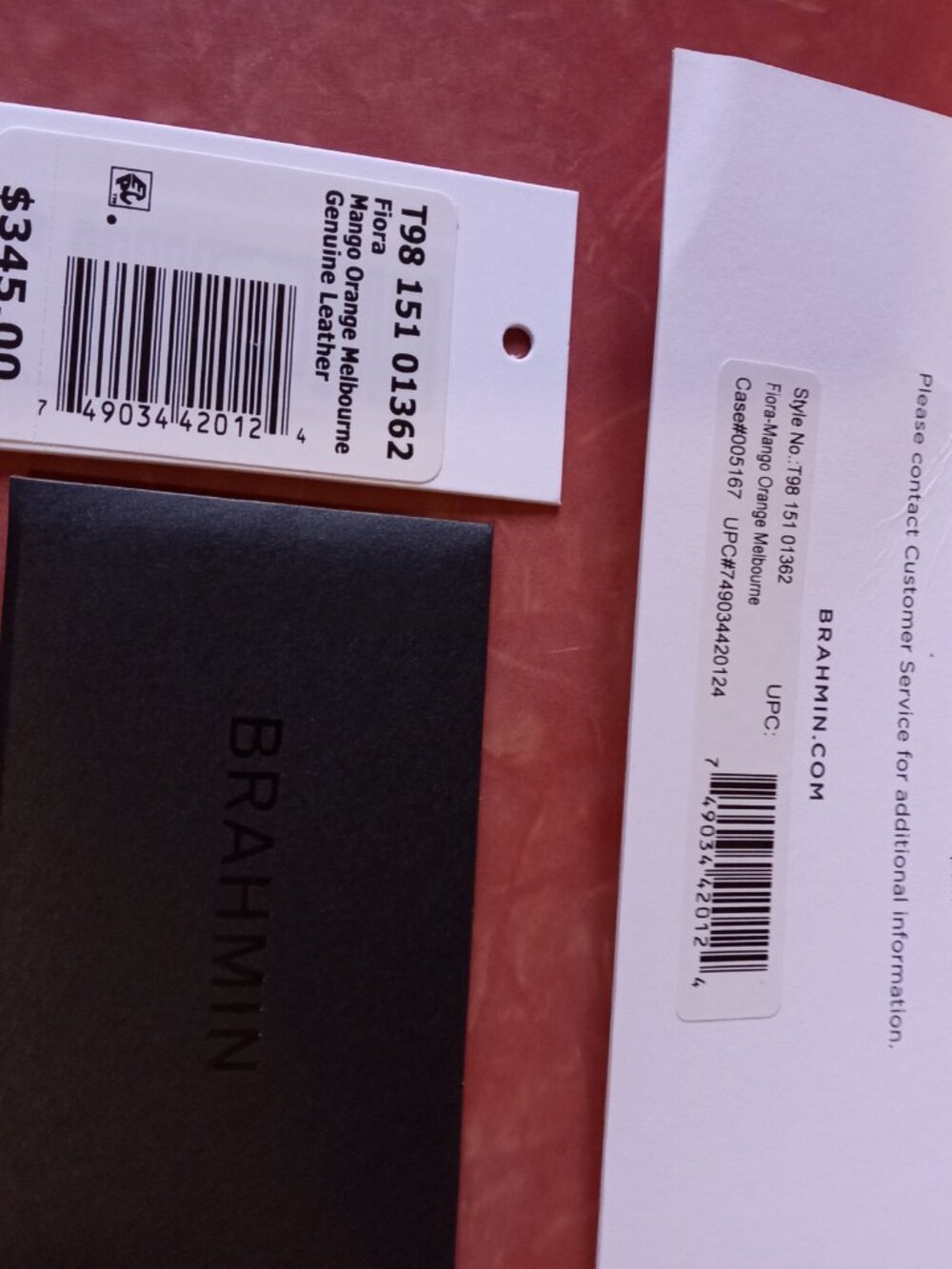 Brahmin-Fiora-Mango Orange Melbourne - Picture 5 of 8